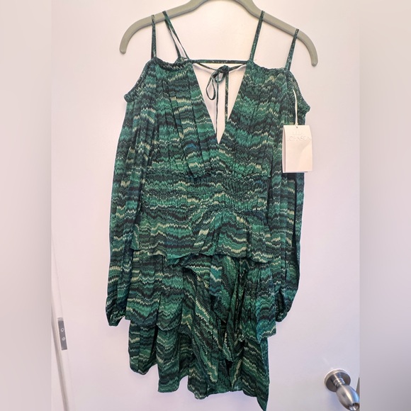 Ulla Johnson NWT Silvia Peacock Dress Sz 2 Silk w/ Ruffles - Picture 5 of 10